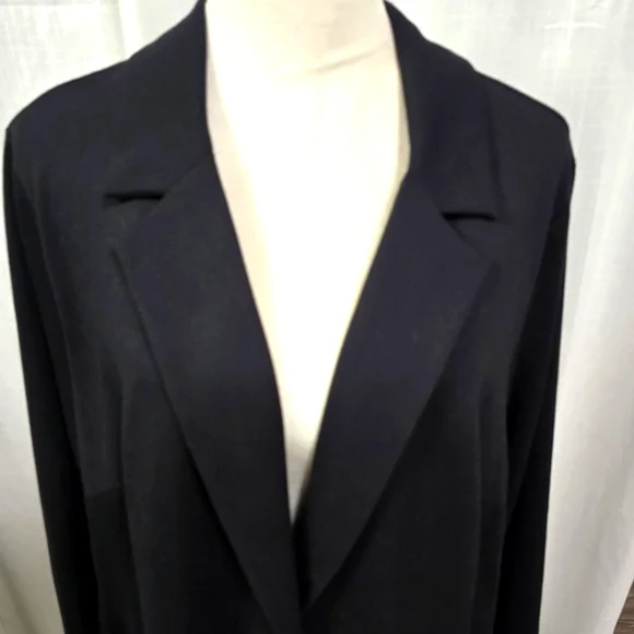 Torrid Black Long Jacket Womens Plus Size 4X Capsule Wardrobe Minimalist
